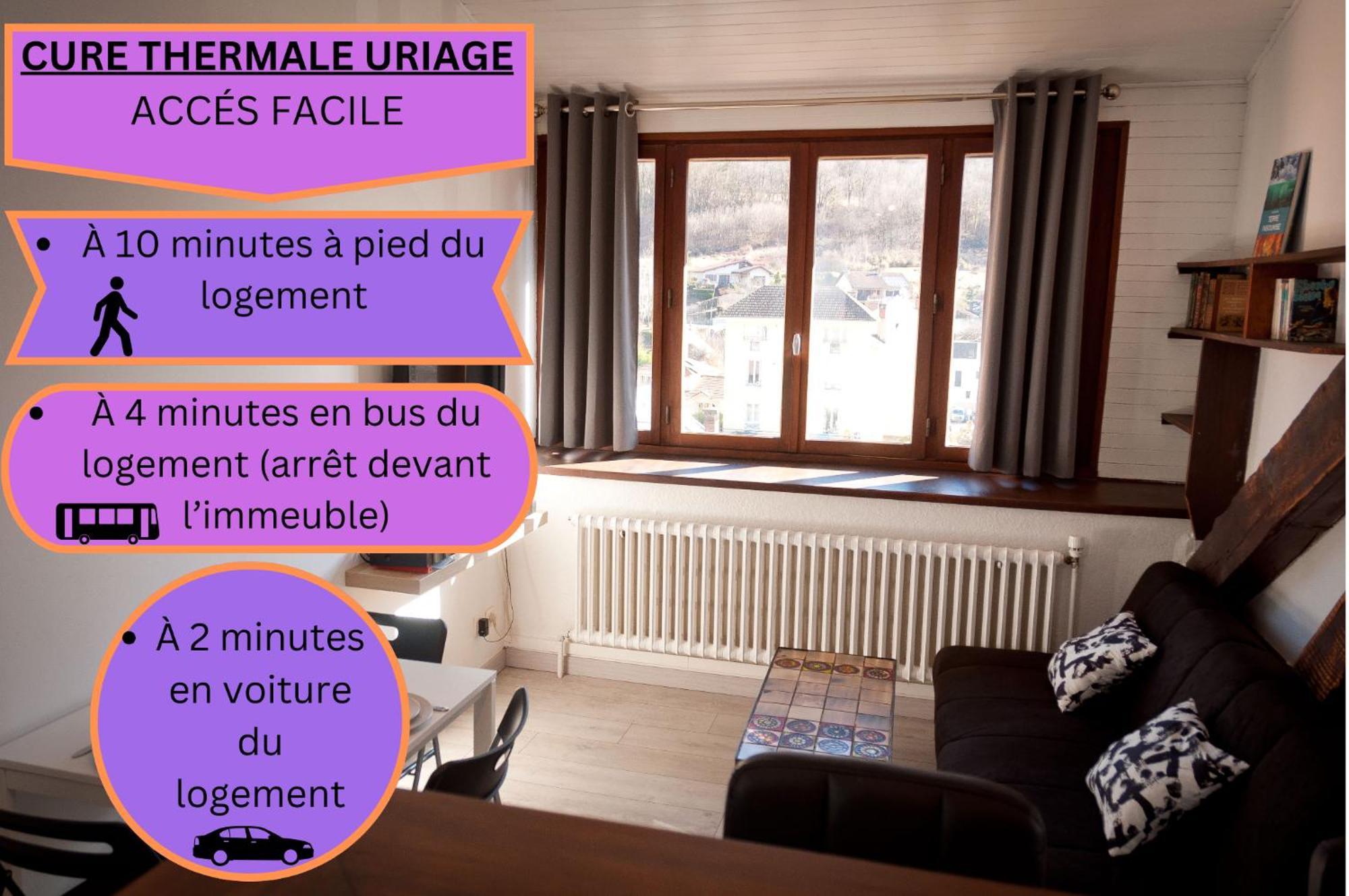 Le T2 Douillet D'Uriage - Residence Le Louvre - Cure Thermale Uriage- Proche Chamrousse - Jusqu'A 3 Personnes - Region Agreable En Toute Saison Vaulnaveys-le-Haut Zewnętrze zdjęcie